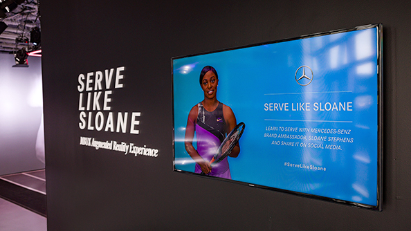 Mercedes-Benz · US Open · Serve Like Sloane brand activation