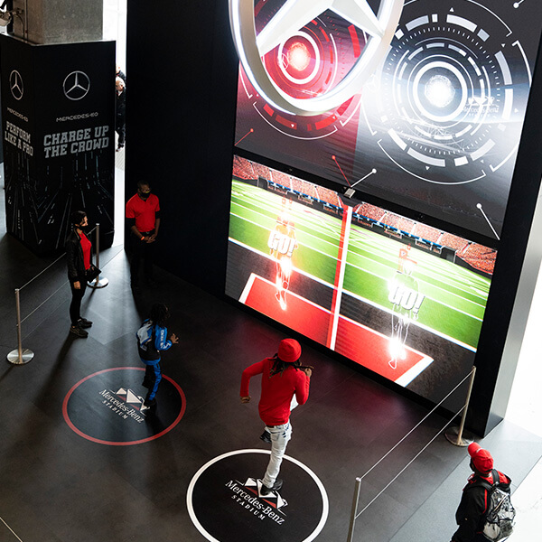 Mercedes-Benz Stadium · Perform Like a Pro brand activation